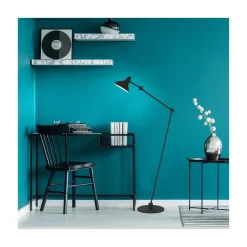 Greta 1-lichts Booglamp Zwart