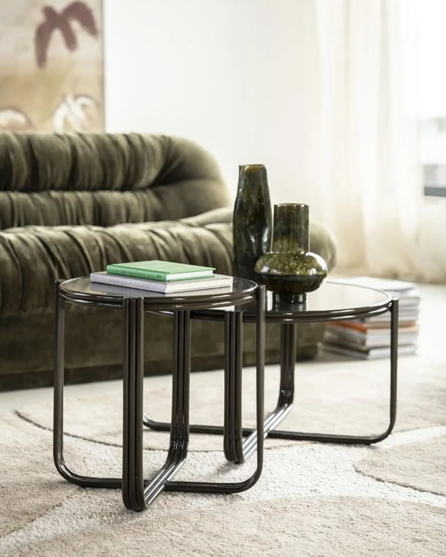 Groovy Salontafel rond Bruin 63cm