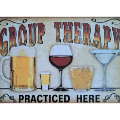 Group Therapy - metalen bord