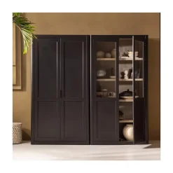Gunnar Buffetkast grenen matzwart 120 cm