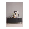 Gunnar Dressoir grenen matzwart 200 cm