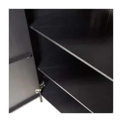 Gunnar Dressoir grenen matzwart 200 cm