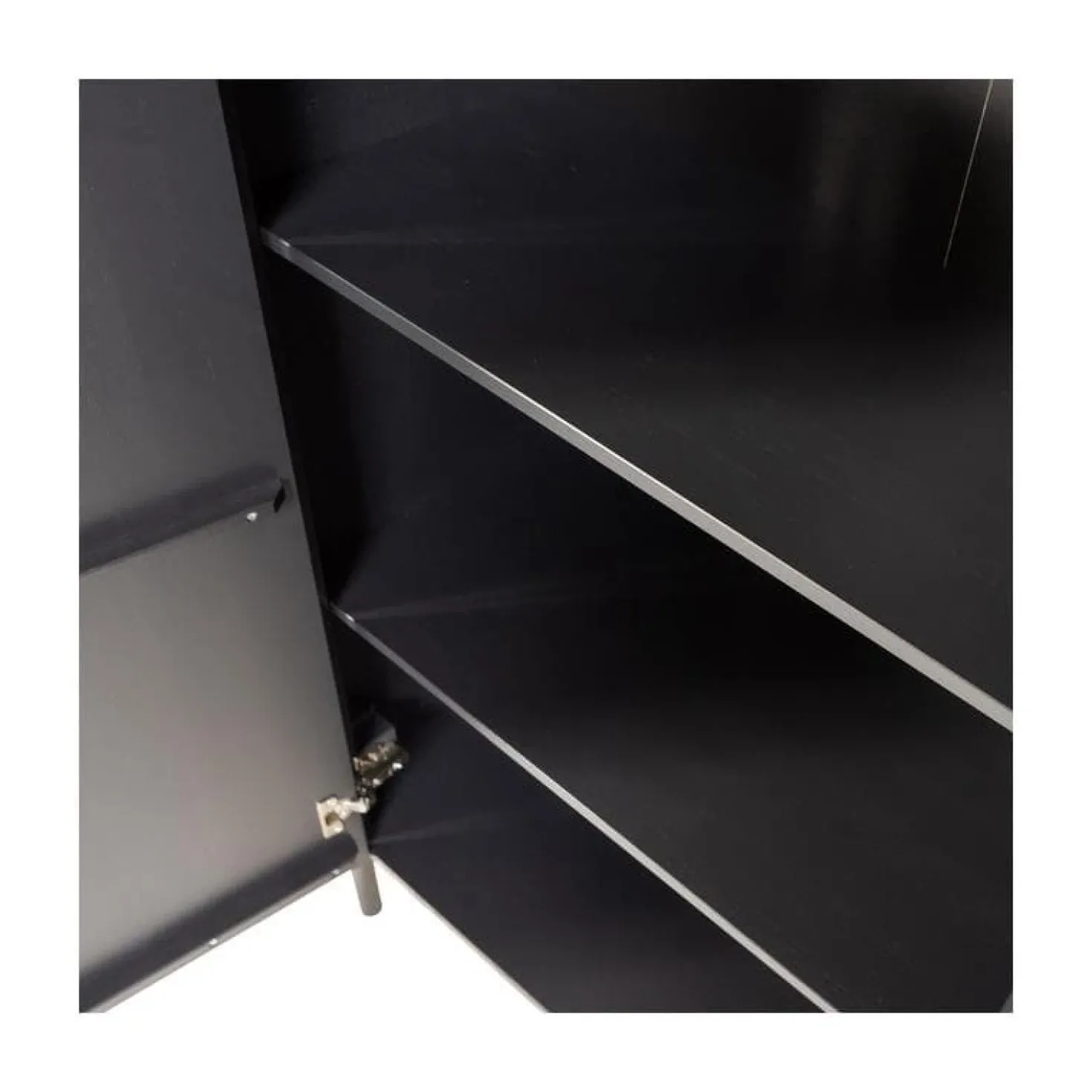 Gunnar Dressoir grenen matzwart 200 cm