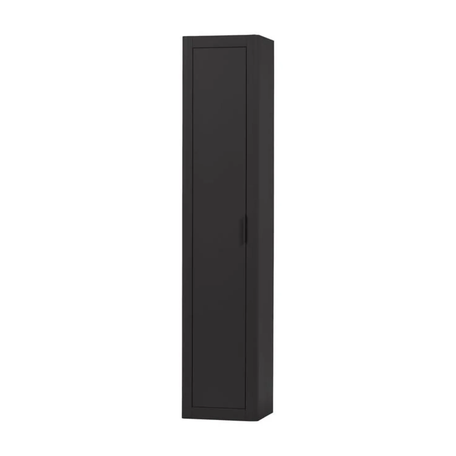 Gunnar Smalle hoge kast grenen matzwart 45 cm