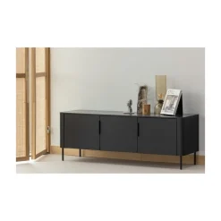 Gunnar Tv meubel grenen matzwart 154 cm