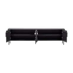 Gunnar Tv meubel grenen matzwart 200 cm