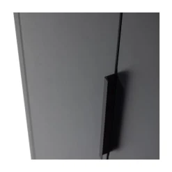 Gunnar Vitrinekast grenen matzwart 85 cm