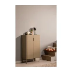 Gunnar Vitrinekast grenen mud 85 cm