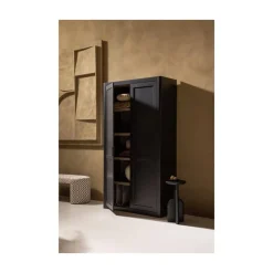 Gunnar Wandkast grenen matzwart/mud 120 cm