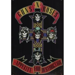 Guns N Roses - metalen bord