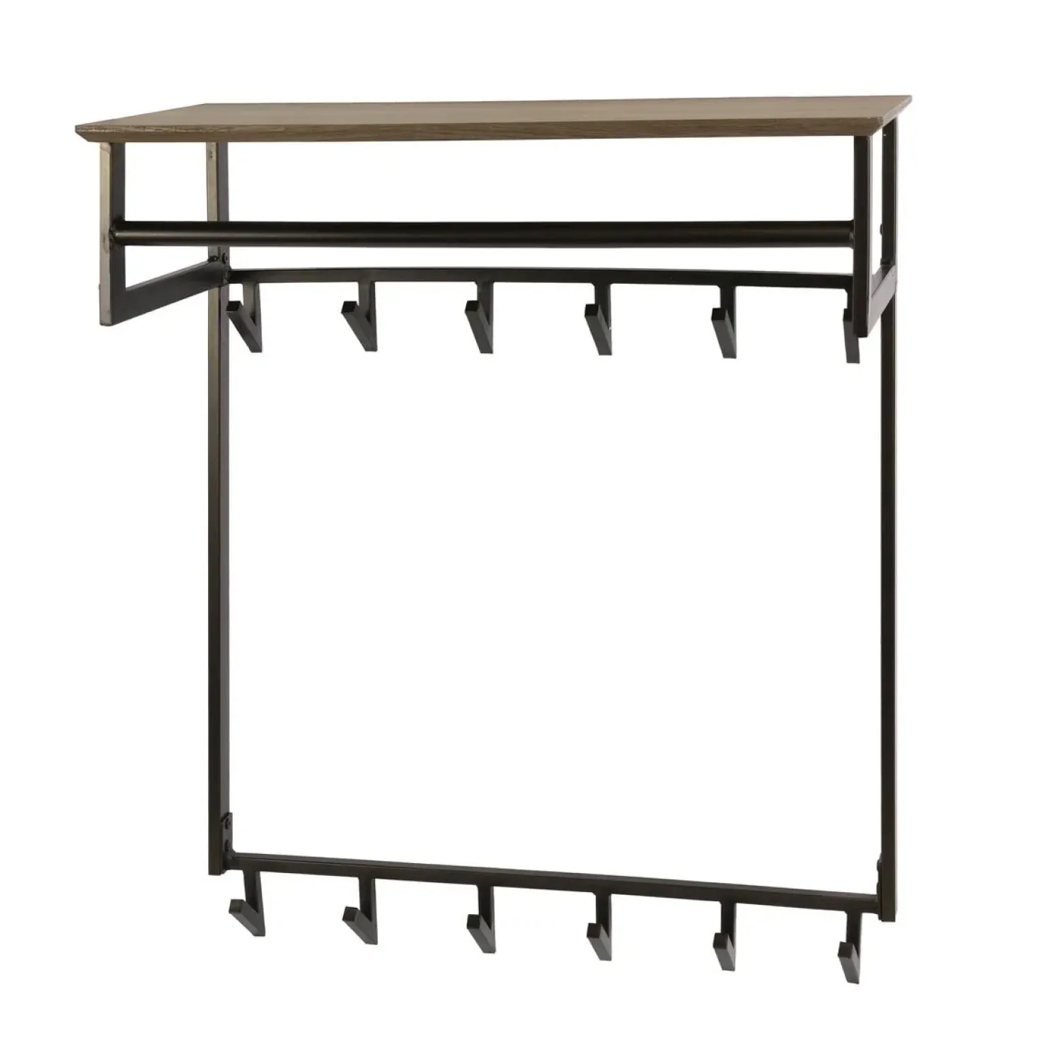 Gustavo Kapstok Hoog 12 haken Bruin 80cm