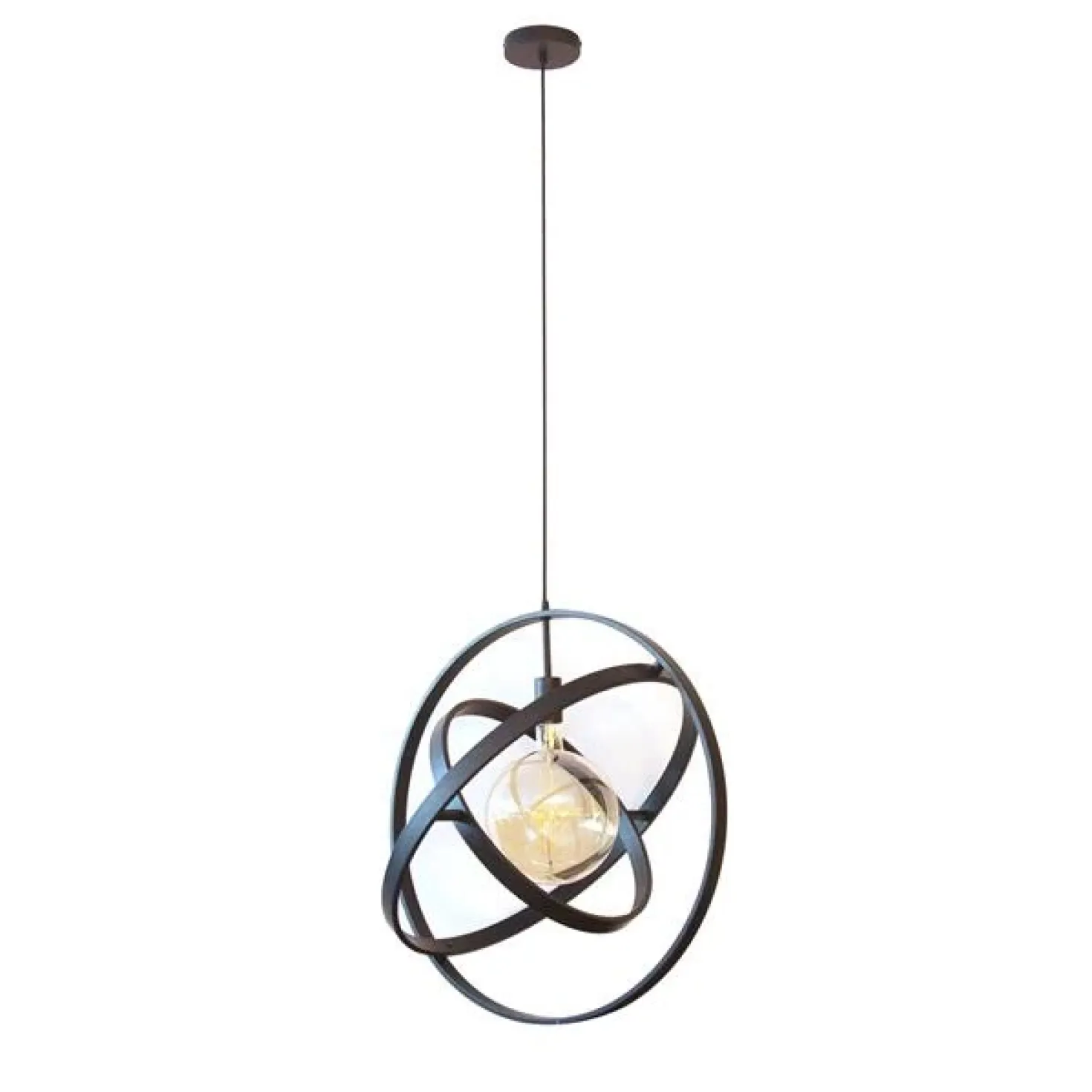Gyro 1 lichts hanglamp Artic zwart