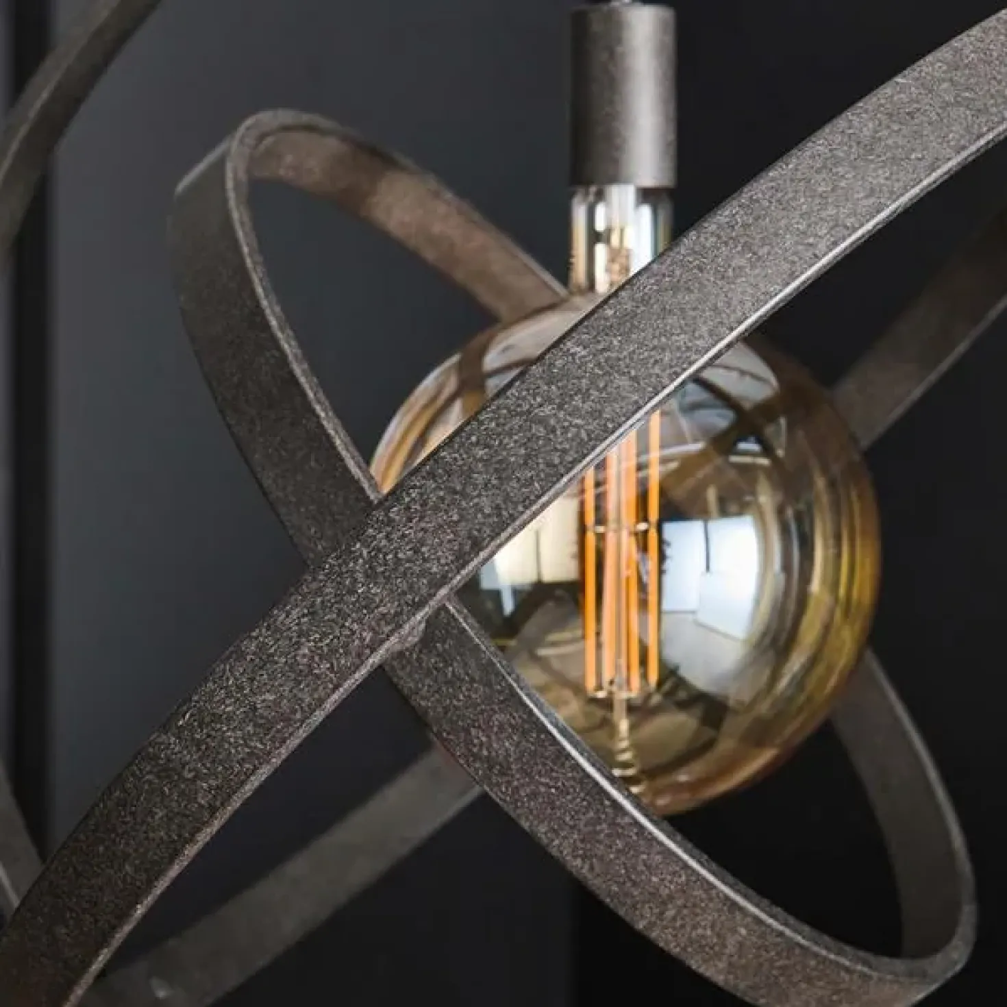 Gyro 1 lichts hanglamp Artic zwart