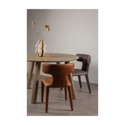 Haarlem 4-standen poot eiken pebble grey set van 2