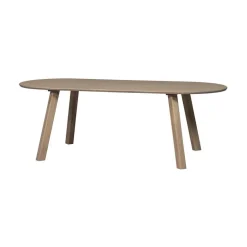 Haarlem 4-standen poot eiken pebble grey set van 2
