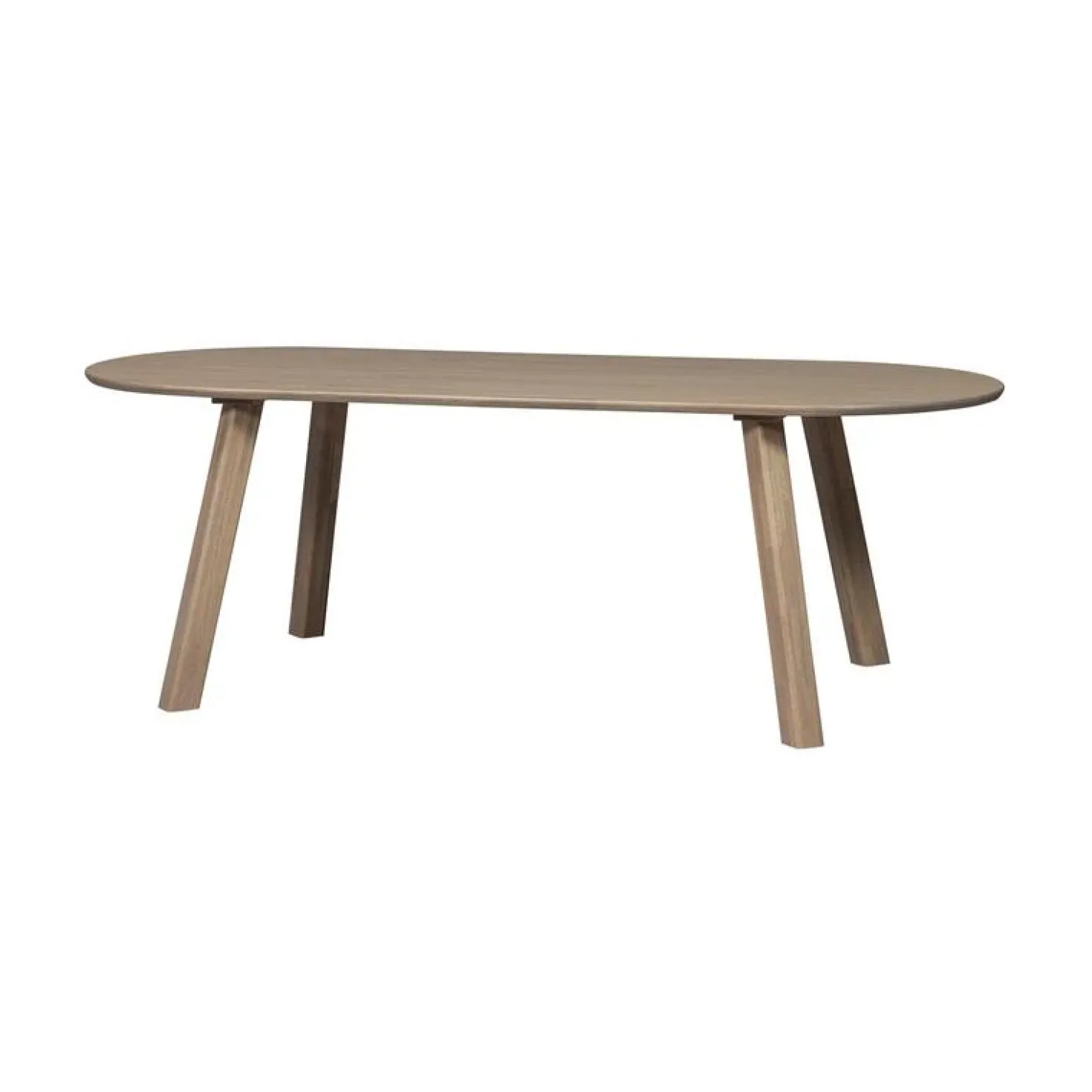 Haarlem 4-standen poot eiken pebble grey set van 2