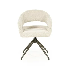 Hailey Eetkamerstoel Beige stof