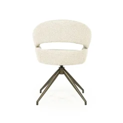 Hailey Eetkamerstoel Beige stof