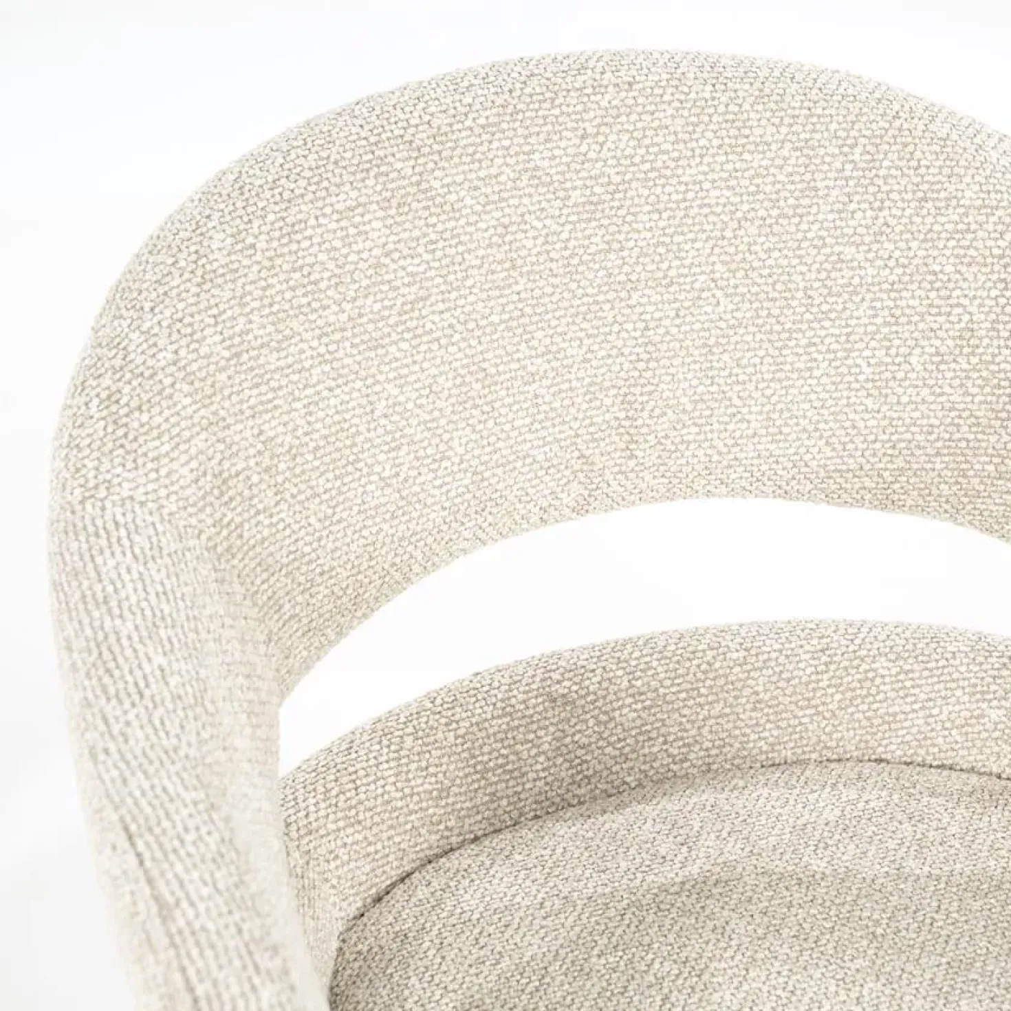 Hailey Eetkamerstoel Beige stof