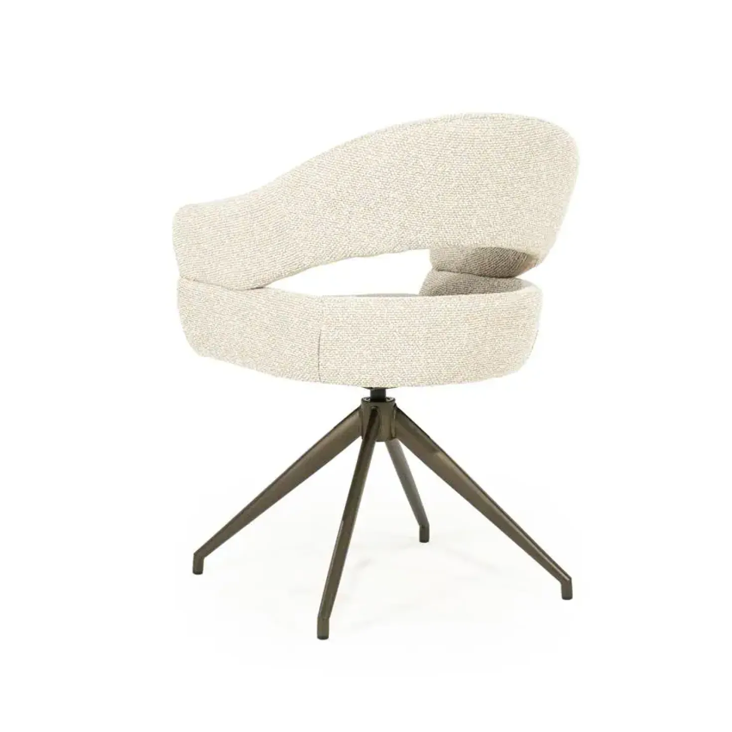Hailey Eetkamerstoel Beige stof
