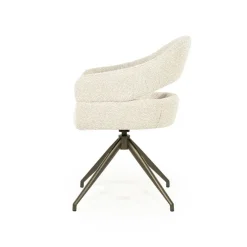 Hailey Eetkamerstoel Beige stof