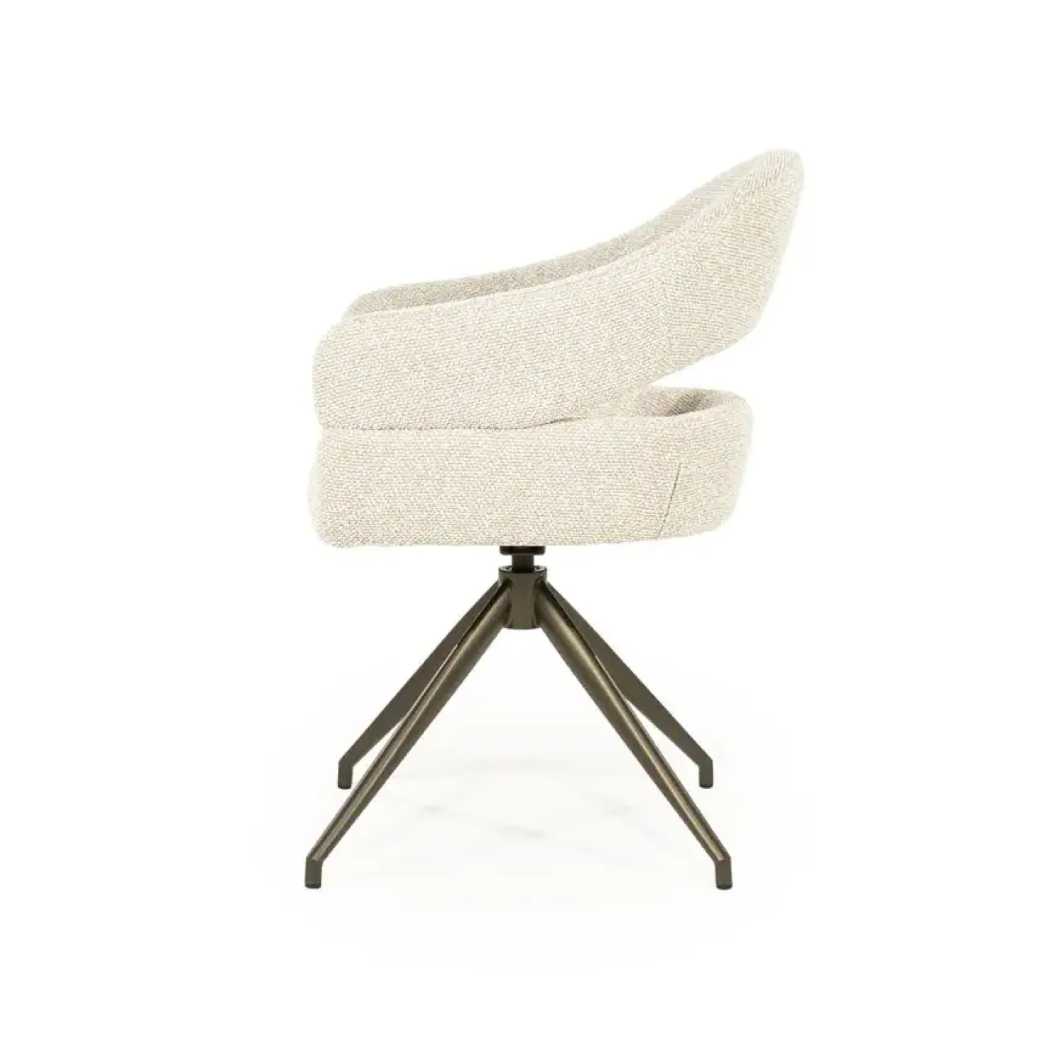 Hailey Eetkamerstoel Beige stof