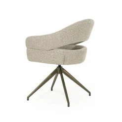 Hailey Eetkamerstoel Taupe stof