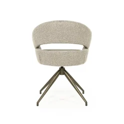 Hailey Eetkamerstoel Taupe stof