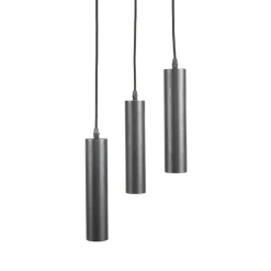 Hanglamp Ferroli Zwart Metaal 3-lichts