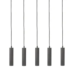 Hanglamp Ferroli Zwart Metaal 5-lichts