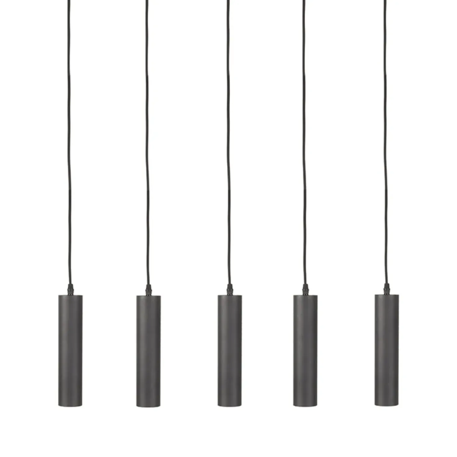 Hanglamp Ferroli Zwart Metaal 5-lichts