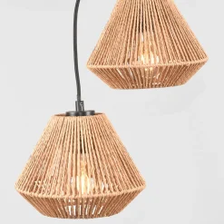 Hanglamp 3-Lichts Ibiza Naturel Jute