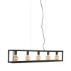 Hanglamp 5-lichts Tetto Zwart Metaal