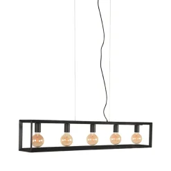 Hanglamp 5-lichts Tetto Zwart Metaal