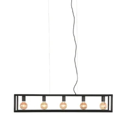 Hanglamp 5-lichts Tetto Zwart Metaal