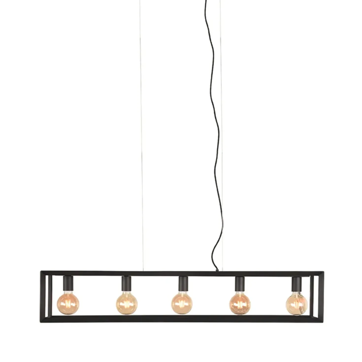 Hanglamp 5-lichts Tetto Zwart Metaal