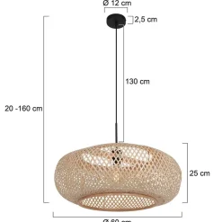 Hanglamp Maze 1-lichts Ovaal