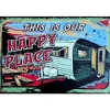 Happy Place - metalen bord