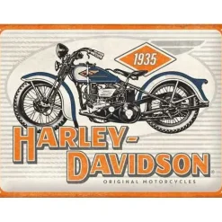 Harley Davidson - Motorcycles 1935 - metalen bord