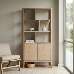 Harvey Boekenkast Eikenhout 90 cm