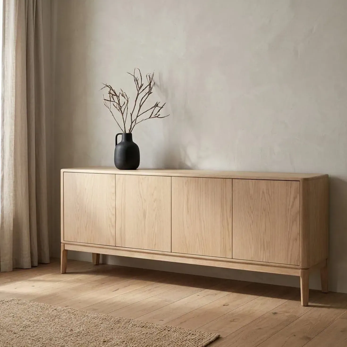 Harvey Dressoir Eikenhout 200 cm
