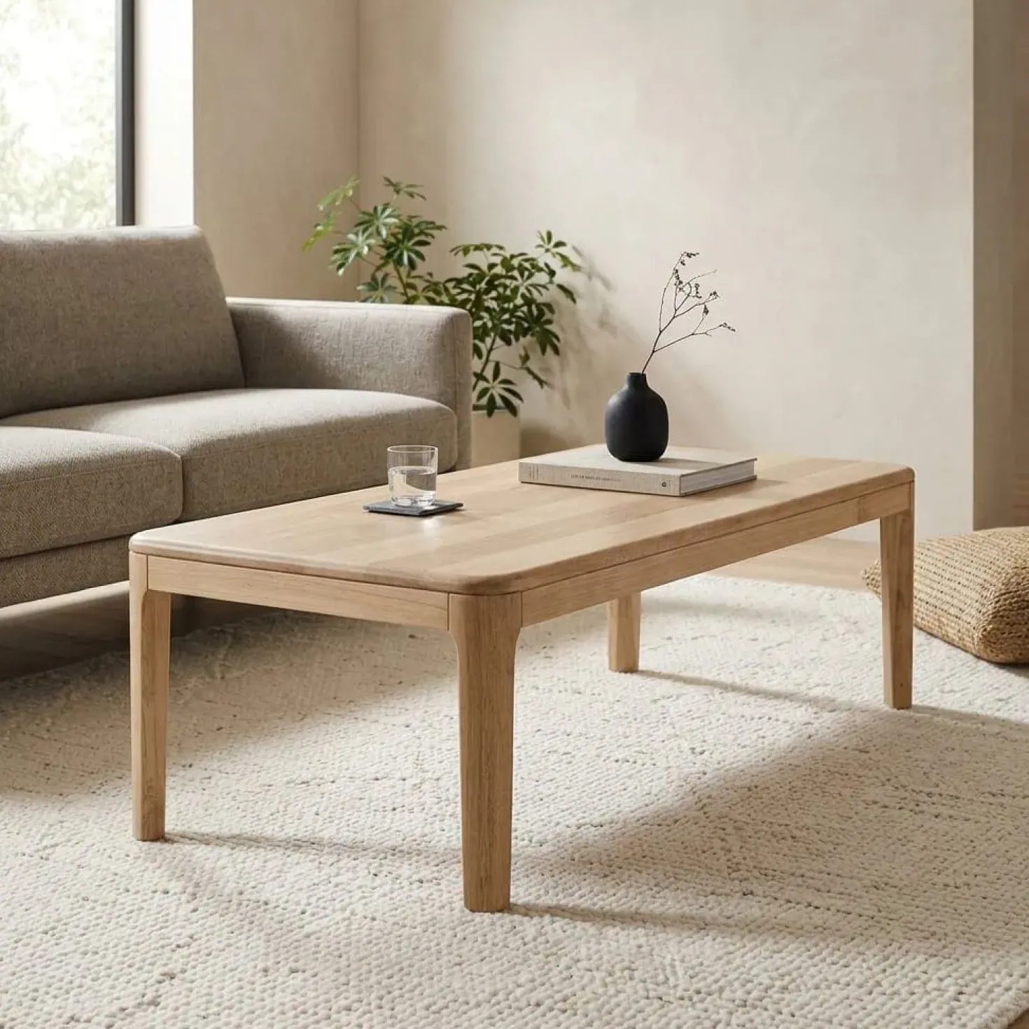 Harvey Salontafel Eikenhout 120 cm