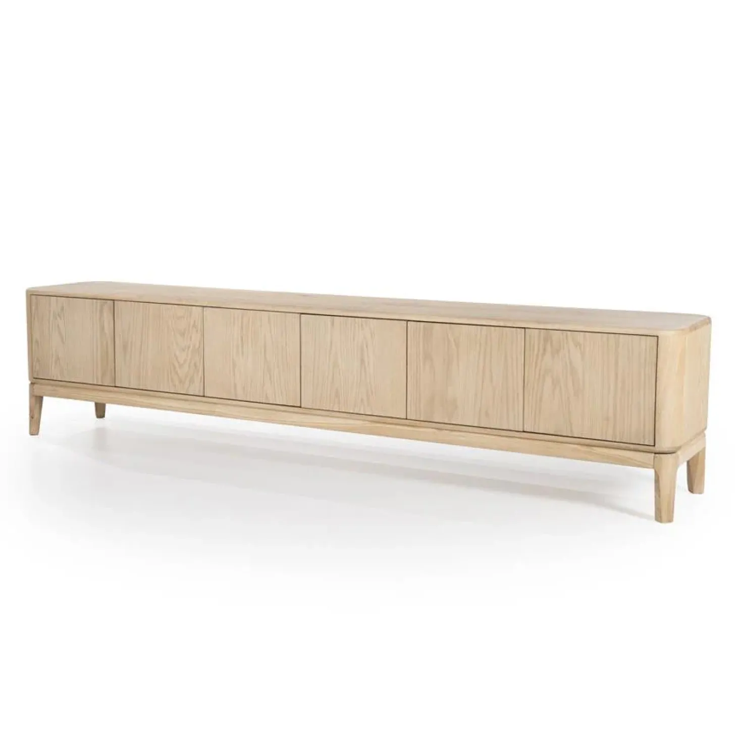 Harvey Tv meubel Eikenhout 6drs 220 cm