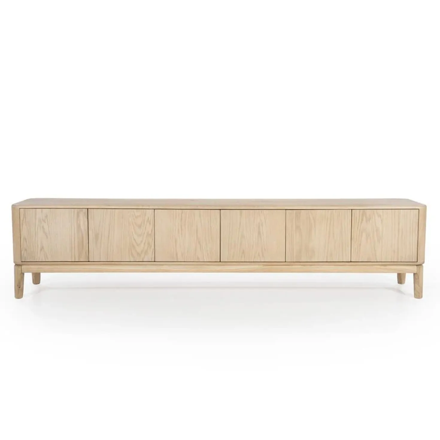 Harvey Tv meubel Eikenhout 6drs 220 cm