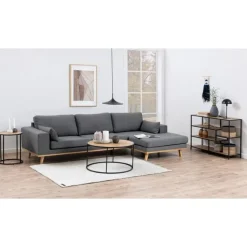 Hektor Bijzettafel Rond Naturel 40cm
