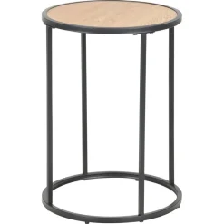 Hektor Bijzettafel Rond Naturel 40cm