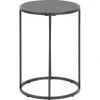 Hektor Bijzettafel Rond Zwart 40cm