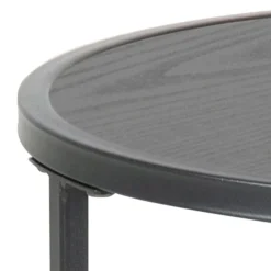 Hektor Bijzettafel Rond Zwart 40cm