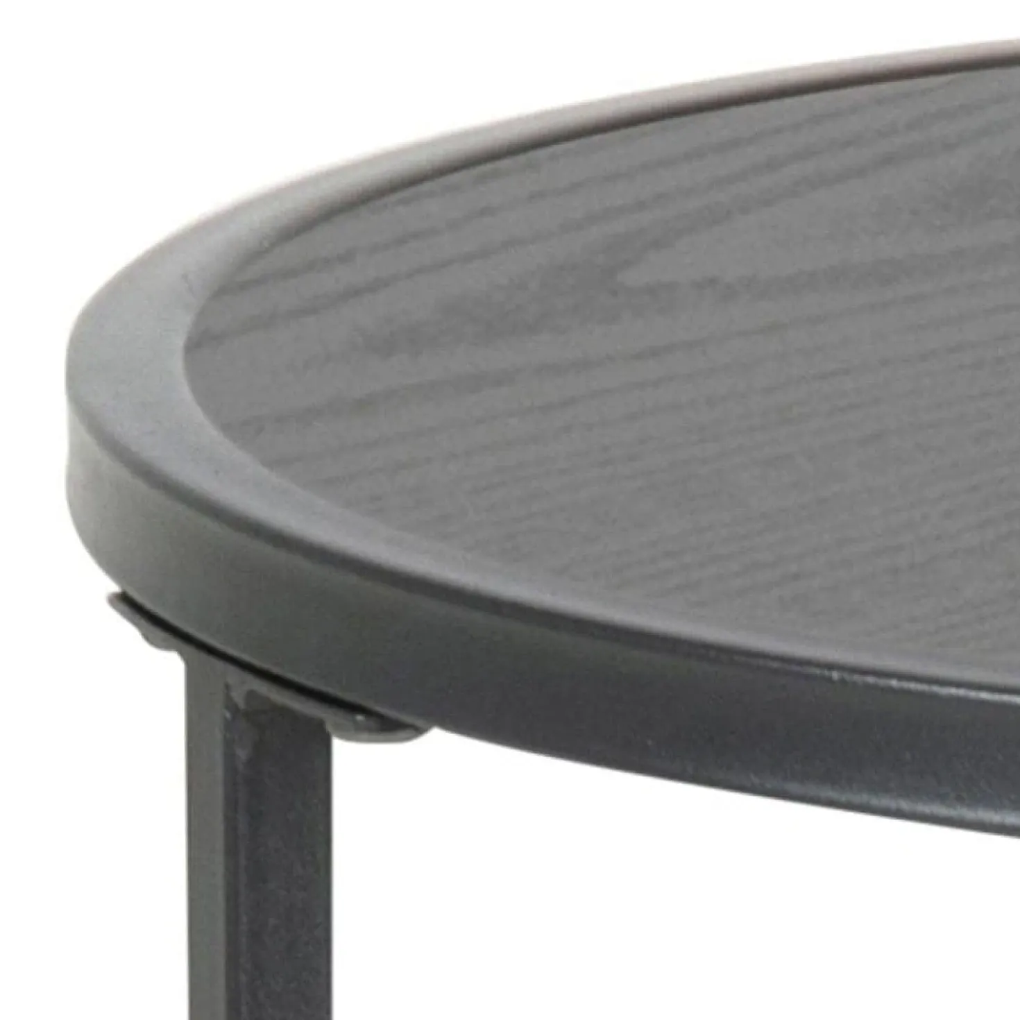 Hektor Bijzettafel Rond Zwart 40cm