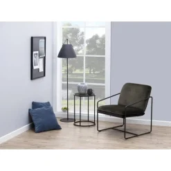 Hektor Bijzettafel Rond Zwart 40cm
